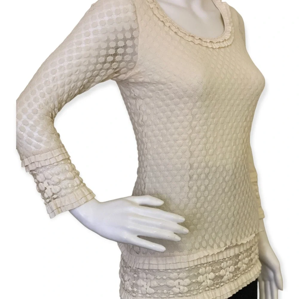 Max Edition Sheer Ruffle Top - Picture 4 of 5